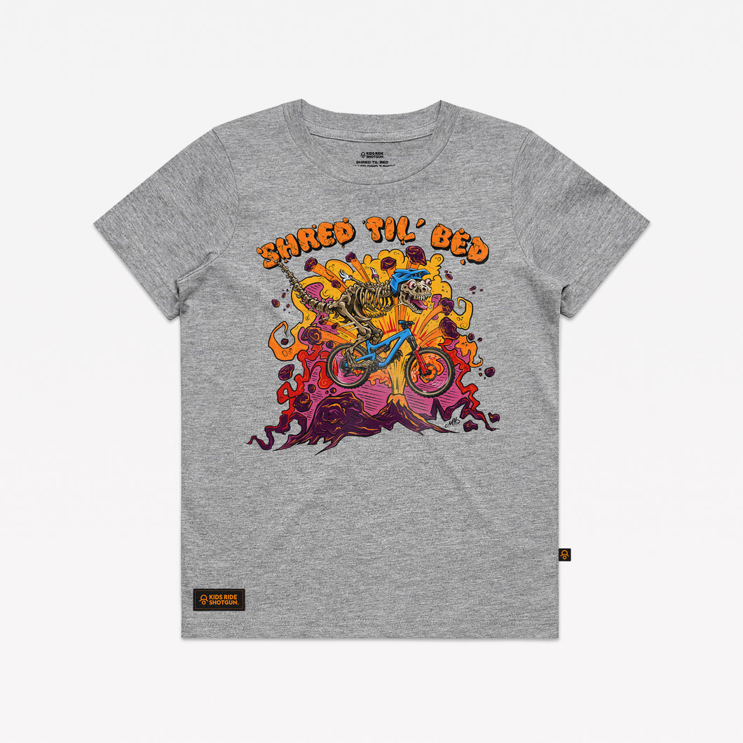 Shred Til Bed – Dialled Dino Kids T-Shirt